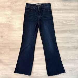 Joe’s jeans blue flare jeans veles raw hem size 26